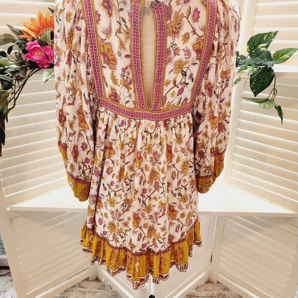 RACHEL ZOE V NECK BALLOON SLEEVE FLORAL SIZE MED - Picture 5 of 10